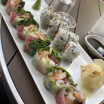 RED - Saigon roll and spicy salmon roll - Sushi Bars Near Me - Madison, Wisconsin RED - Saigon roll and spicy salmon roll - Sushi Bars Near Me - Madison, Wisconsin
