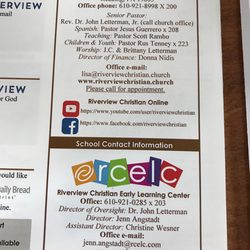 Riverview Christian - Contact information