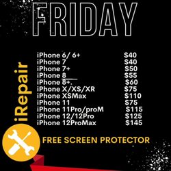 iRepair- Cell Phone and Computer Repair! - Black Friday SALE!!!!
TILL NOVEMBER 30.
#iRepair #IPHONE #ridgelandms #ridgelandmississippi #madison