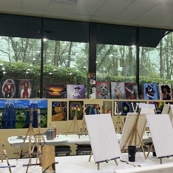 Painting with a Twist - Inside the studio - Paint & Sip Near Me - Sandy Springs, Georgia
