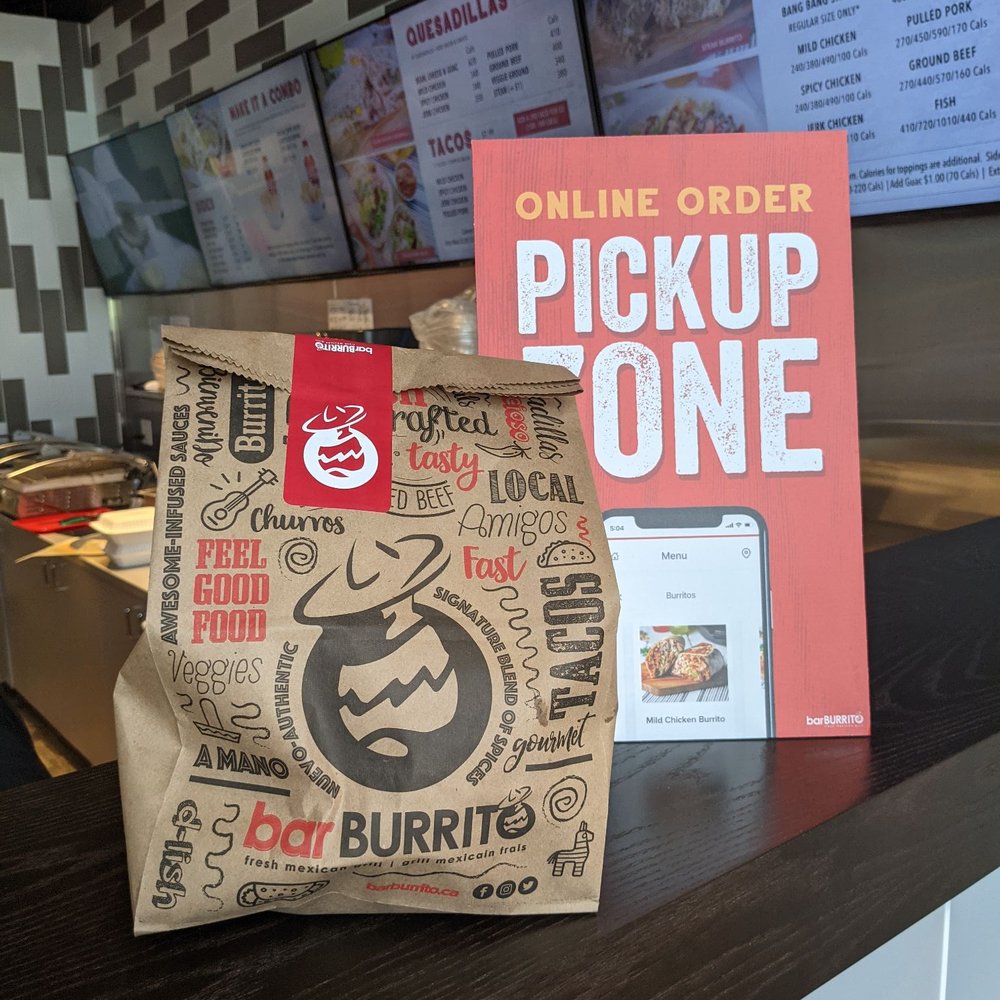 barBurrito - My order at the pickup zone - Mexican Near Me - Scarborough, Ontario