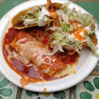 Mezcals Mexican Restaurant - #1 combo.Taco,enchilada, & tostada. - Mexican Near Me - Staten Island, New York Mezcals Mexican Restaurant - #1 combo.Taco,enchilada, & tostada. - Mexican Near Me - Staten Island, New York