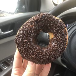 Dunkin' - Chocolate covered with sprinkles