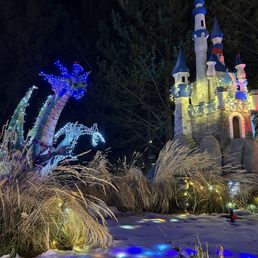 Dragon and Castle all lit up for the holiday Dragon and Castle all lit up for the holiday