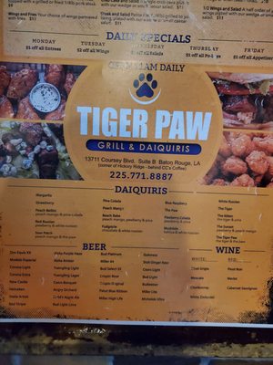 Menu photo 3 Tiger Paw Baton Rouge, LA