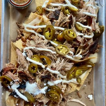 HoneyFire BBQ - WOODROW NACHOS (it's huge) - Barbeque Near Me - Nashville, Tennessee HoneyFire BBQ - WOODROW NACHOS (it's huge) - Barbeque Near Me - Nashville, Tennessee