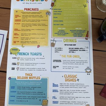 Sunnyside All Day Brunch Cafe - Menu - Pancakes Near Me - Boston, Massachusetts Sunnyside All Day Brunch Cafe - Menu - Pancakes Near Me - Boston, Massachusetts
