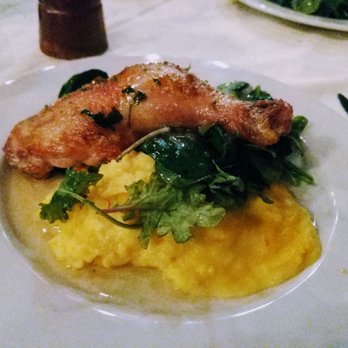 Antico - Roasted Amish Chicken, Polenta & Sauteed Greens - Italian Near Me - Chicago, Illinois
