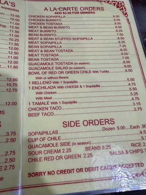 Menu photo 7 Padilla's Mexican Kitchen Albuquerque, NM