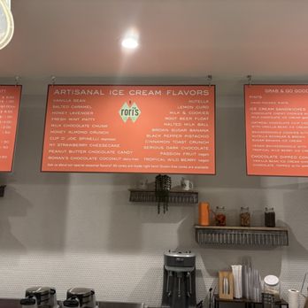 Rori's Artisanal Creamery - Some of the items. - Ice Cream & Frozen Yogurt Near Me - Ventura, California Rori's Artisanal Creamery - Some of the items. - Ice Cream & Frozen Yogurt Near Me - Ventura, California
