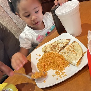Moctezuma Mexican Grill - Kids rice and beef/cheese quesadilla - Mexican Near Me - Alpharetta, Georgia Moctezuma Mexican Grill - Kids rice and beef/cheese quesadilla - Mexican Near Me - Alpharetta, Georgia