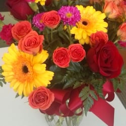 Mountain View Grant Florist - My fiance took this photo of the flowers she just received.  She has always been thrilled with the flowers from Mtn View Grant.