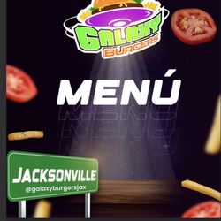 Galaxy Burgers Bar & Grill - Menu on line, scan to pick it up.