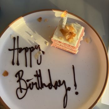Hau Tree - Guava Chiffon cake birthday dessert - Seafood Near Me - Honolulu, Hawaii