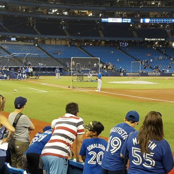 Toronto Blue Jays - Walked down to the field level before the game to see batting practice. - Professional Sports Teams Near Me - Toronto, Ontario