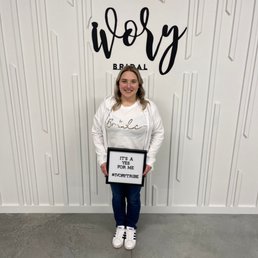 I said yes to the dress at Ivory Bridal!