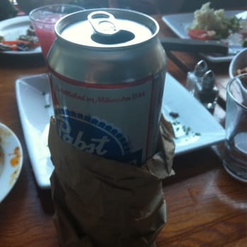 Alcazar Tapas Bar - Cold PBR tall boy with your meal... Deserves respect. - Tapas Bars Near Me - Santa Barbara, California Alcazar Tapas Bar - Cold PBR tall boy with your meal... Deserves respect. - Tapas Bars Near Me - Santa Barbara, California
