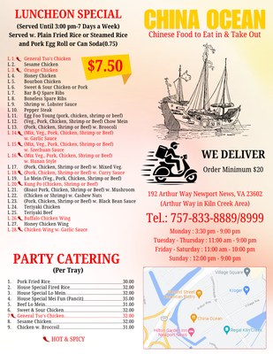 Menu photo 4 China Ocean Newport News, VA