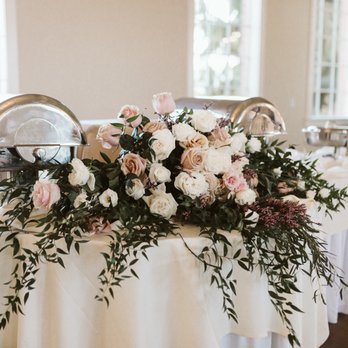 Evergreen Florist - Closer look at the arch that we re-purposed for the buffet table - Florists Near Me - Spokane, Washington
