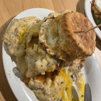 Maple Street Biscuit Company - Five and dime. Large portion at least, would probably taste better if it were hot. - Breakfast & Brunch Near Me - Kennesaw, Georgia
