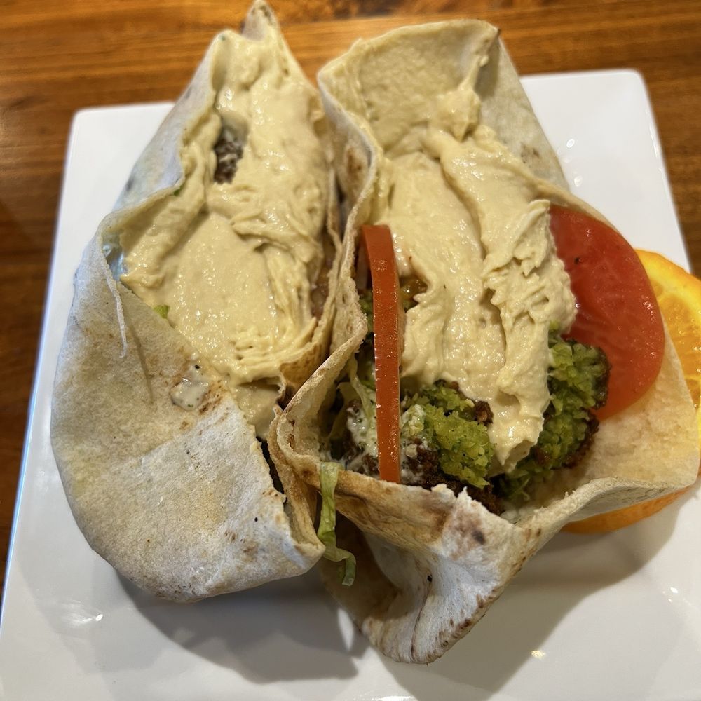 Jerusalem Cafe -Independence - Falafel and Hummus Sandwich - Mediterranean Near Me - Independence, Missouri