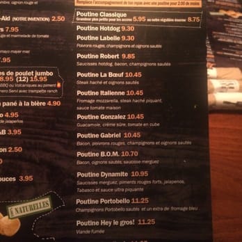 La Belle et la Boeuf - Poutine list is tres long - Burgers Near Me - Laval, Quebec La Belle et la Boeuf - Poutine list is tres long - Burgers Near Me - Laval, Quebec