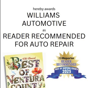 Williams Automotive - Auto Repair Near Me - Ventura, California Williams Automotive - Auto Repair Near Me - Ventura, California