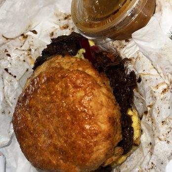 Hola Adios Coffeeshop - Barbacoa biscuit - Coffee & Tea Near Me - Tustin, California