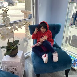 Silver Smile Dental - My daughter chillin at the reception area of Silver Smile Dental.