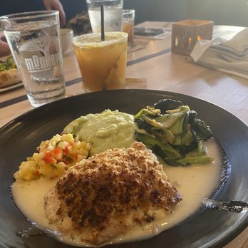 Monkeypod Kitchen - Organic Macadamia Nut Crusted Mahi Mahi - New American Near Me - Lahaina, Hawaii