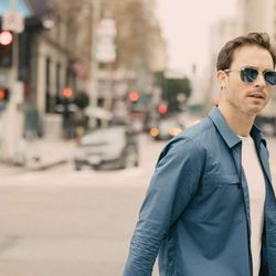 Randolph Engineering - Aviator Sunglasses - 23k White Gold & Cobalt Lenses