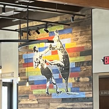 Outback Steakhouse - Love this kangaroo mural - Steakhouses Near Me - Allen, Texas