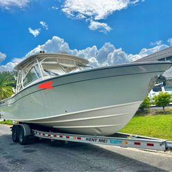 Florida Trailer Supply - Rental boat trailer in action