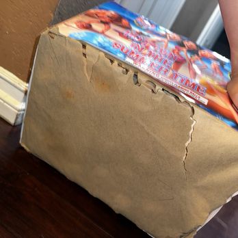 Area 51 Fireworks - Ripped box from being throw around - Fireworks Near Me - Pahrump, Nevada