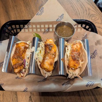 The Net Shed - Cod Blackened Fish Tacos (qty 3) for $20. - Seafood Markets Near Me - Everett, Washington The Net Shed - Cod Blackened Fish Tacos (qty 3) for $20. - Seafood Markets Near Me - Everett, Washington