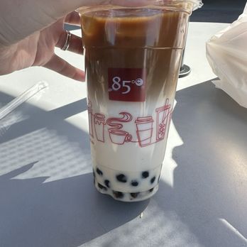 85°C Bakery Cafe-Carrollton - Vanilla late with boba - Coffee & Tea Near Me - Carrollton, Texas 85°C Bakery Cafe-Carrollton - Vanilla late with boba - Coffee & Tea Near Me - Carrollton, Texas