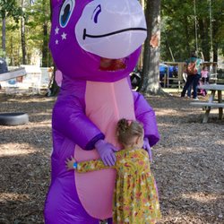 Hidden Pasture Unicorn Farm - My daughter got a kick out of the big purple unicorn.