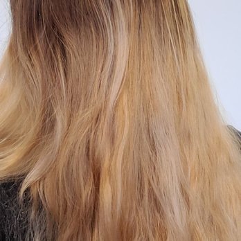 Crystal Hair Design - After she tried to salvage the work - Hair Salons Near Me - Westminster, California Crystal Hair Design - After she tried to salvage the work - Hair Salons Near Me - Westminster, California