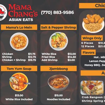 Mama Chang’s - Made-to-order classics, Chicken Wing combos, and appetizers/sides. - Asian Fusion Near Me - Chamblee, Georgia