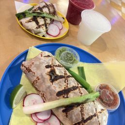 Burrito 2.0 (asada) Chicken chivichanga With frozen margaritas