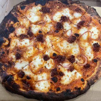 Pizzeria Rosa Maria - Falcone - Nduja sausage tastes like Mexican chorizo. Cheese was perfect. Tasty!! - Italian Near Me - San Jose, California Pizzeria Rosa Maria - Falcone - Nduja sausage tastes like Mexican chorizo. Cheese was perfect. Tasty!! - Italian Near Me - San Jose, California