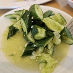Crushd cucumber salad. Delicious. Crushd cucumber salad. Delicious.