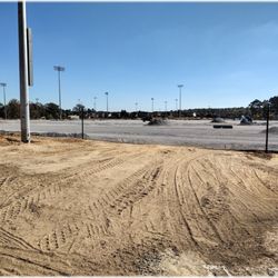 East Clayton Community Park - This was recently unspoiled woods. Then it became a grass athletic field. Now it's about to be a gravel lot covered with plastic grass. Sad.