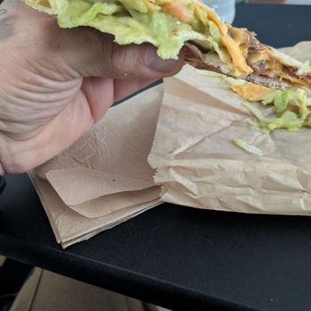 Taco Bell - Crunch Wrap Supreme Steak with added Guacamole ..WTH where's the steak and def no guac...never again - Fast Food Near Me - Lancaster, Pennsylvania