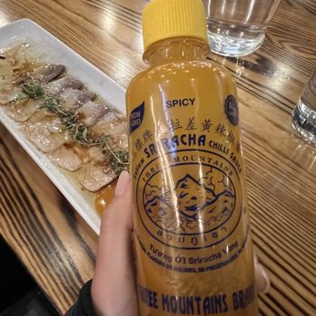 Momosan Ramen Boston - Yellow sriracha sauce - Bars Near Me - Boston, Massachusetts Momosan Ramen Boston - Yellow sriracha sauce - Bars Near Me - Boston, Massachusetts