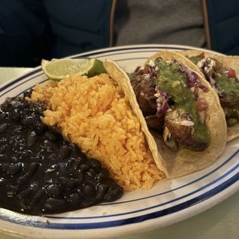 Cafe Habana - 2 Tacos With Rice & Beans - Cuban Near Me - New York, New York