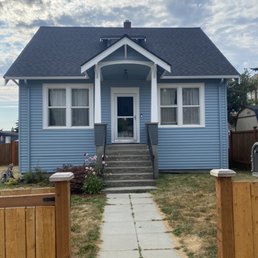 Front of the house after painting.