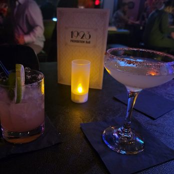 1923 Prohibition Bar - Cucumber Watermelon Mule and Tajin Temptation, with Mezcal - Cocktail Bars Near Me - Las Vegas, Nevada