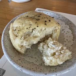 House made Enzo olive oil focaccia with cultured butter House made Enzo olive oil focaccia with cultured butter