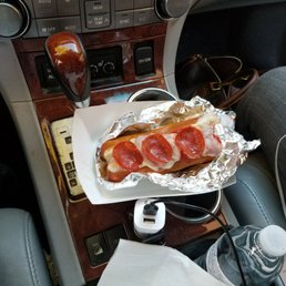 Turkey pepperoni pretzel
